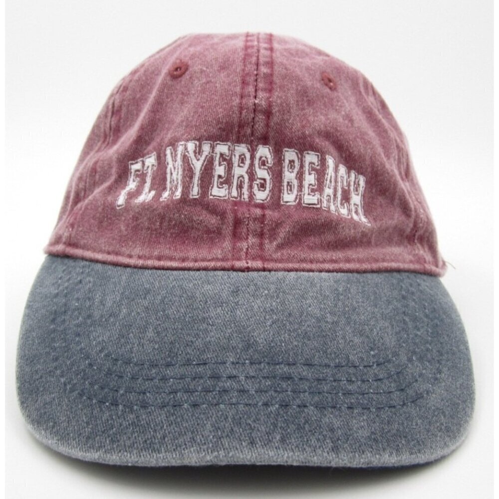Fort Myers Beach Florida Embroidered Adjustable Hat (B)